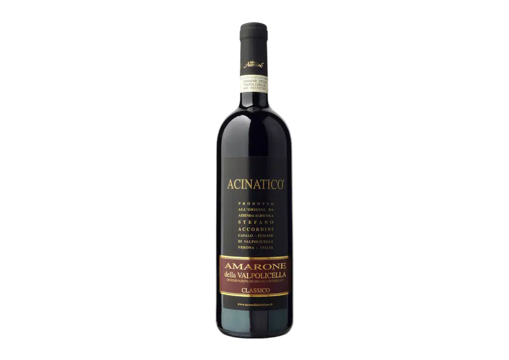 Stefano Accordini Amarone della Valpolicella Classico – Acinatico - 2019 with Unique Wooden Gift Box